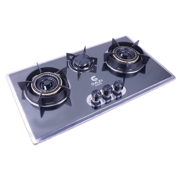 Picture of Gazi Smiss Triple Burner Steel Body Gas Stove EG-B712S (Best Price)