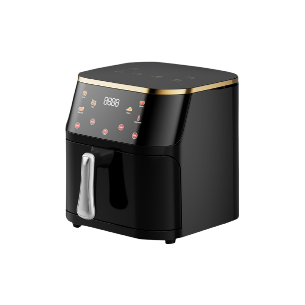 Picture of Gazi Smiss 1800W 7 litre Air Fryer (GA-AF-11) with Stainless Steel Surface and Automatic Shut Off Technology and Frying, Digital Touch Control and Timer  Customizable Temperature Settings