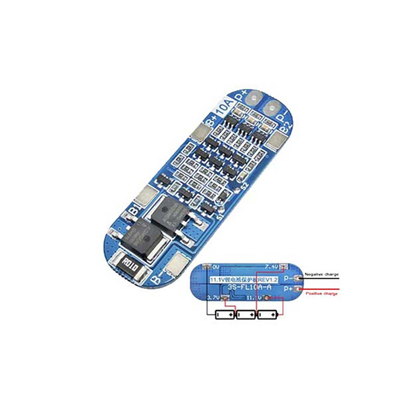 Picture of BMS Module Board 3S 10A 12V Lithium Battery Charger Protection  for 3pcs 18650 Li-ion Battery Cell Charging - 12 volt battery Picture of BMS Module Board 3S 10A 12V Lithium Battery Charger Protection  for 3pcs 18650 Li-ion Battery Cell Charging - 12 volt battery