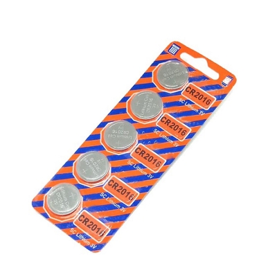 Picture of 5 Piece 2016 Lithium Coin Battery Use For Car or Bike Key Fobs, Remote Controls, Thermometers, Wireless Doorbells, Glucometers, and man