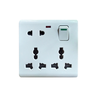 Picture of Multi Function Universal Wall Switch Socket - 8 Pin Universal Socket- Only Socket Picture of Multi Function Universal Wall Switch Socket - 8 Pin Universal Socket- Only Socket