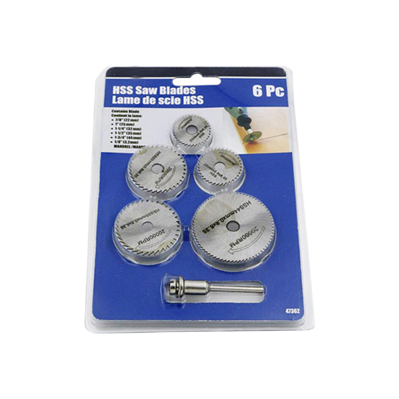 Picture of Mini Saw Cutting Disc - 6 Piece Set HSS Tools - Precision Cutting for Various Materials - Perfect for DIY Projects and Crafting - Durable and Reliable Picture of Mini Saw Cutting Disc - 6 Piece Set HSS Tools - Precision Cutting for Various Materials - Perfect for DIY Projects and Crafting - Durable and Reliable