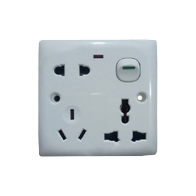 Picture of 5 Pin Multi Function Universal Wall Switch Socket - Universal Socket Picture of 5 Pin Multi Function Universal Wall Switch Socket - Universal Socket