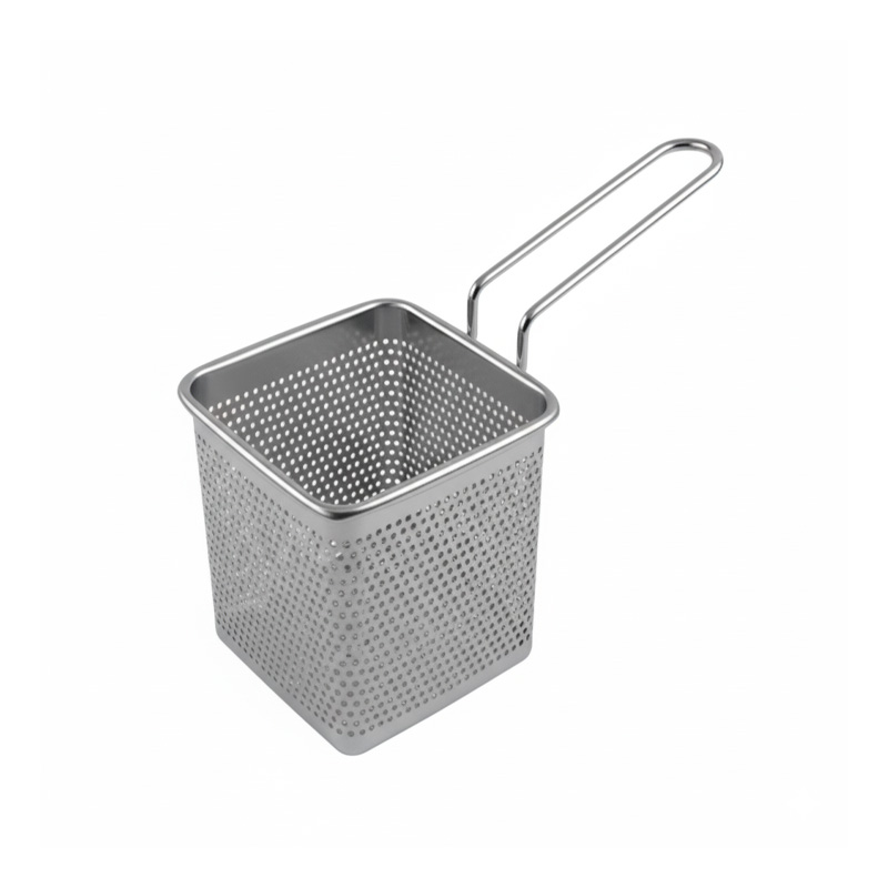 Picture of Square Shaped Stainless Steel Greeling & Cooking Strainer For Kitchen Small Size - BB-8095