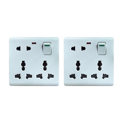 Picture of 2 Piece Multi Function Universal Wall Socket - 8 Pin Socket- Only Socket Picture of 2 Piece Multi Function Universal Wall Socket - 8 Pin Socket- Only Socket