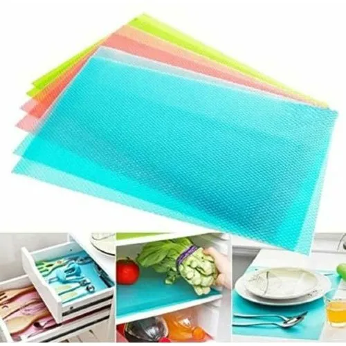 Picture of  4 Pis Washable Fridge Mat Refrigerator Mat Waterproof