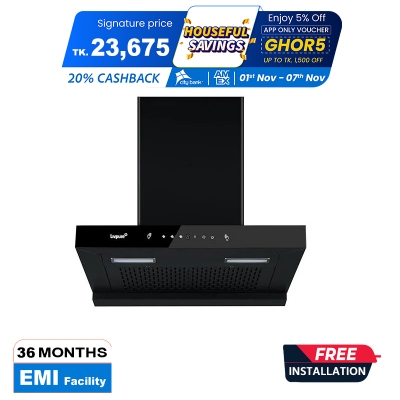 Picture of Livpure Ether-75 Kitchen Hood Filterless autoclean technology with Touch and gesture control |10 Year Warranty On Motor