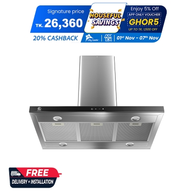 Picture of RFL Cooker Hood Victoria 5 Layer SS Body with Digital Touch Display 36 Inch