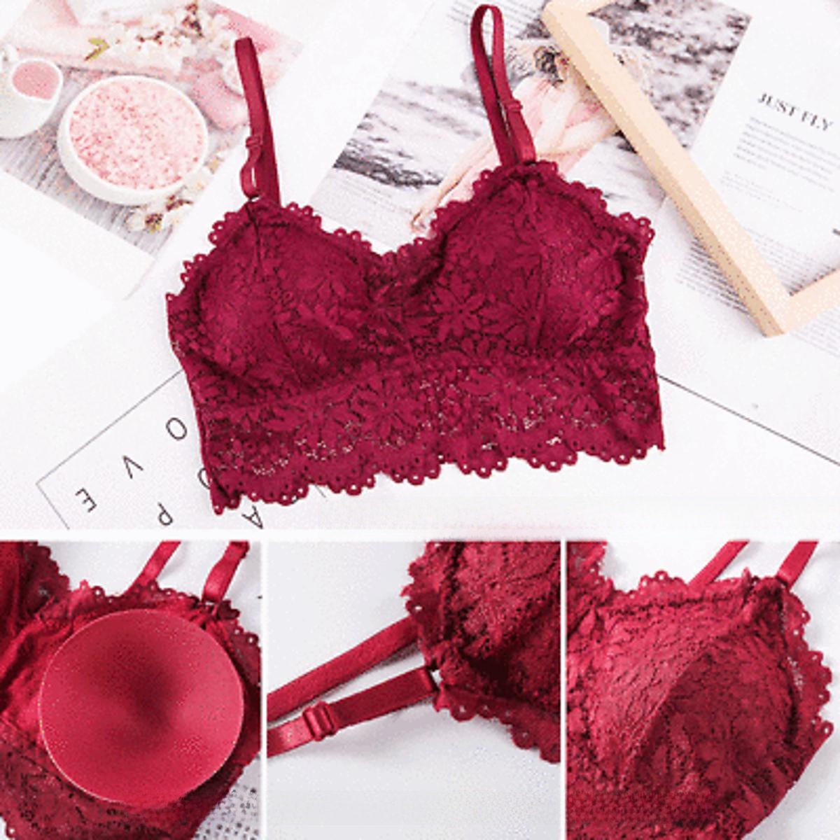 Picture of Stylish Comfortable Lace Padded Bra for Women