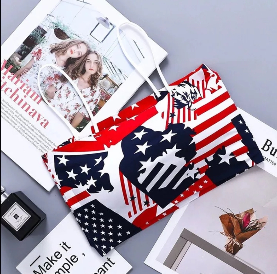 Picture of Printed Slim Strap Padded Body Shape Bra For Women