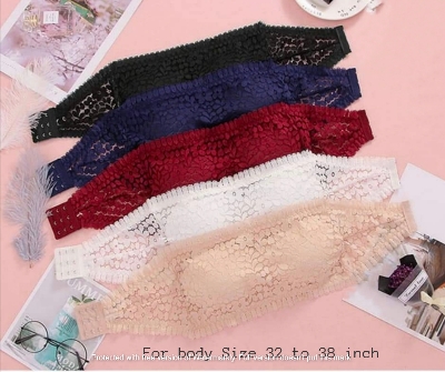 Picture of Premium Lace Tube Strapless Padded Push Up Bra For Women (One Piece Free Size Bra)