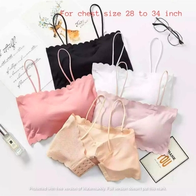 Picture of Comfortable Slim belt stylish pad removable soft tank top tube teenagers bra for women wear bra-One piece - Bra