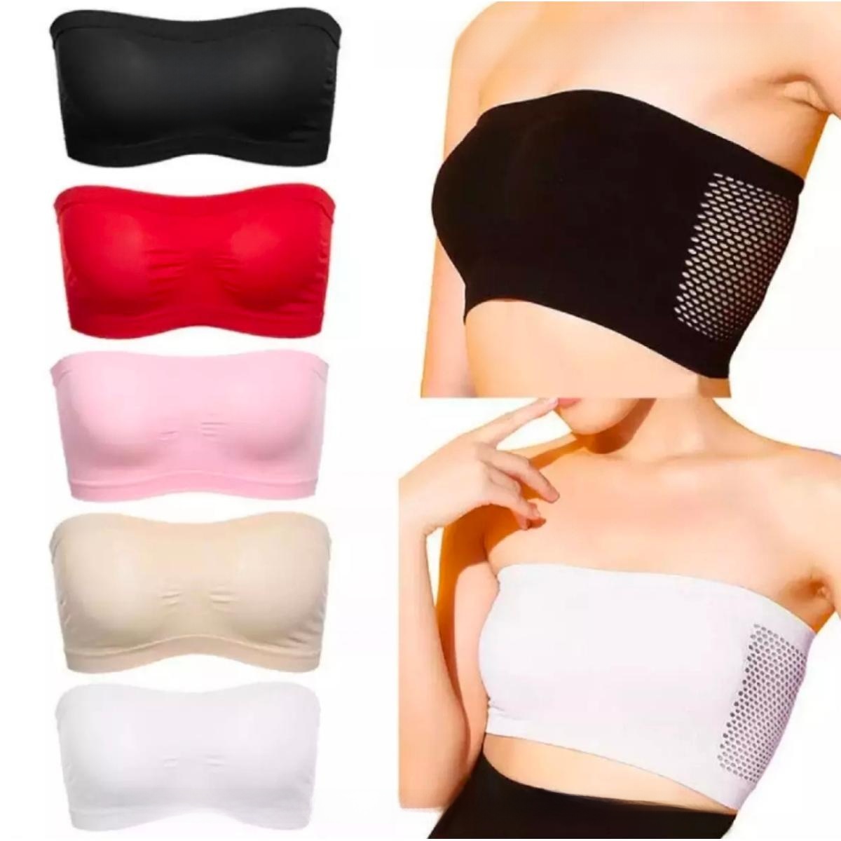 Picture of Imported Fashionable and trendy design cotton tube bra -One Piece