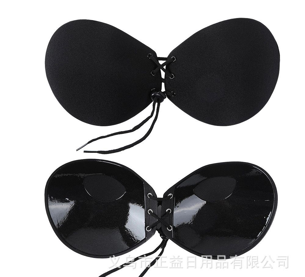 Picture of Imported Strapless Silicone Push up Backless Self Adhesive Gel Magic Stick Invisible butterfly shape Bra for Women - Bra