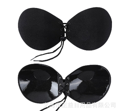 Picture of Imported Strapless Silicone Push up Backless Self Adhesive Gel Magic Stick Invisible butterfly shape Bra for Women - Bra
