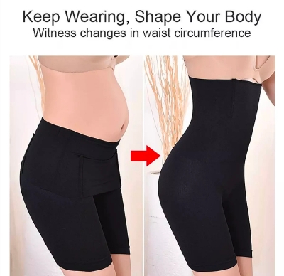Picture of Imported High Waist Belt Body Slimming Shaper Pantie for Women | Enhance Your Silhouette with Comfortable Control - Enhance Silhouette with Comfortable Control