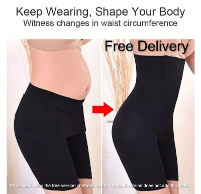 Picture of Imported High Waist Belt Body Slimming Shaper Pantie for Women | Enhance Your Silhouette with Comfortable Control - Enhance Silhouette with Comfortable Control