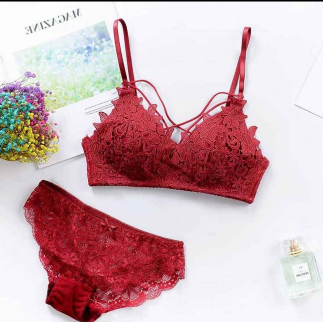 Picture of Imported Modern Push Up Bra And Panty Set for Women