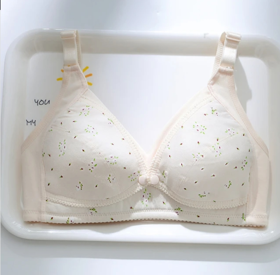 Picture of Imported Premium Breastfeeding Bra sports Bra Front Button Bra cotton Bra comfortable Bra new born baby feeding Bra for women
