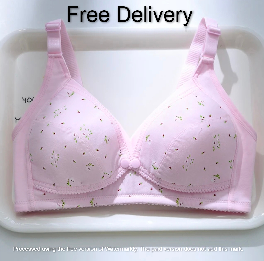 Picture of Imported Premium Breastfeeding Bra lingerie set Bra Front Button Bra cotton Bra comfortable Bra new born baby feeding Bra for women