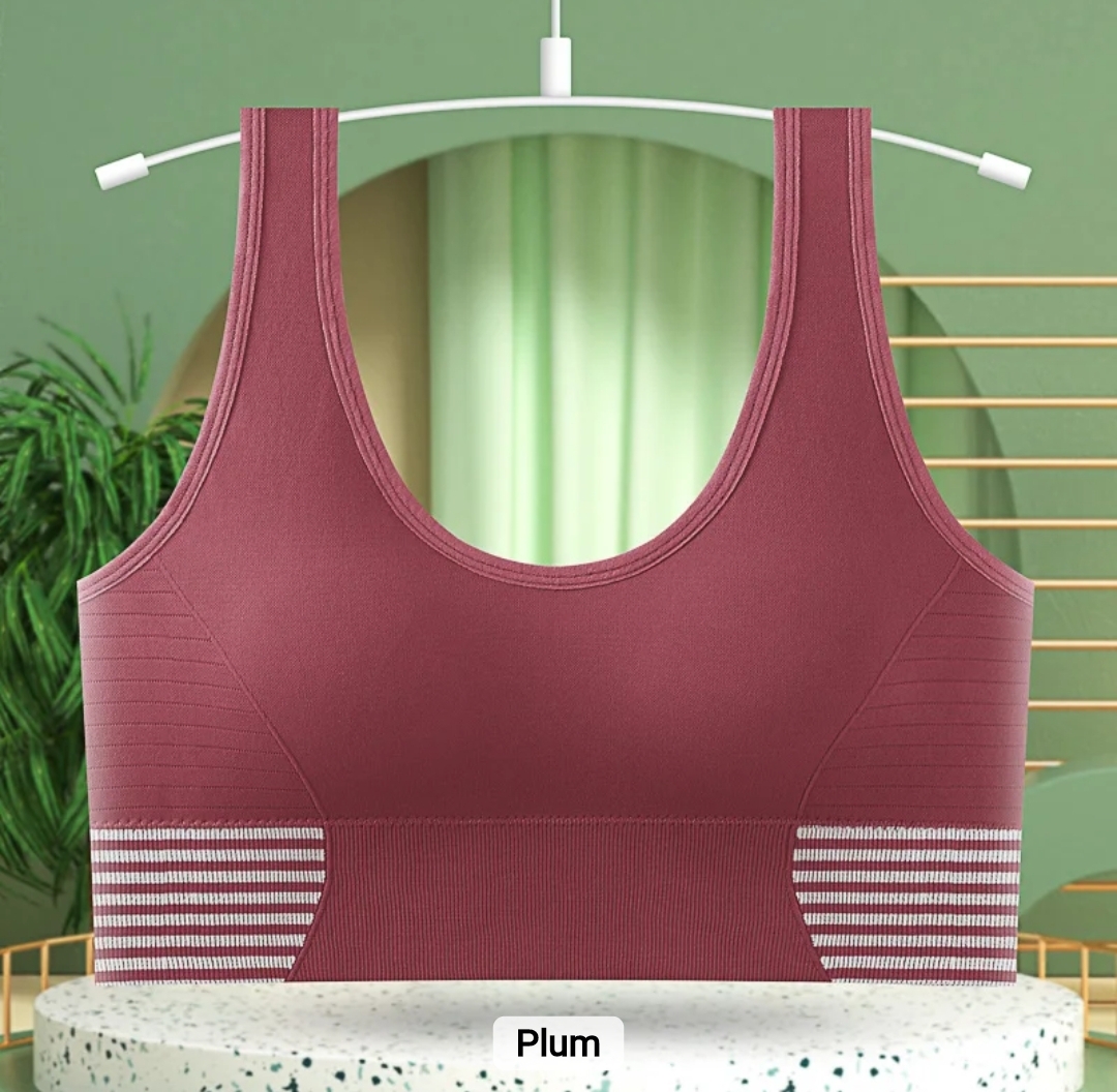 Picture of Imported Women new stylish girls push up shockproof with chest pads seamless sports tube top comfortable bra for women (one piece)