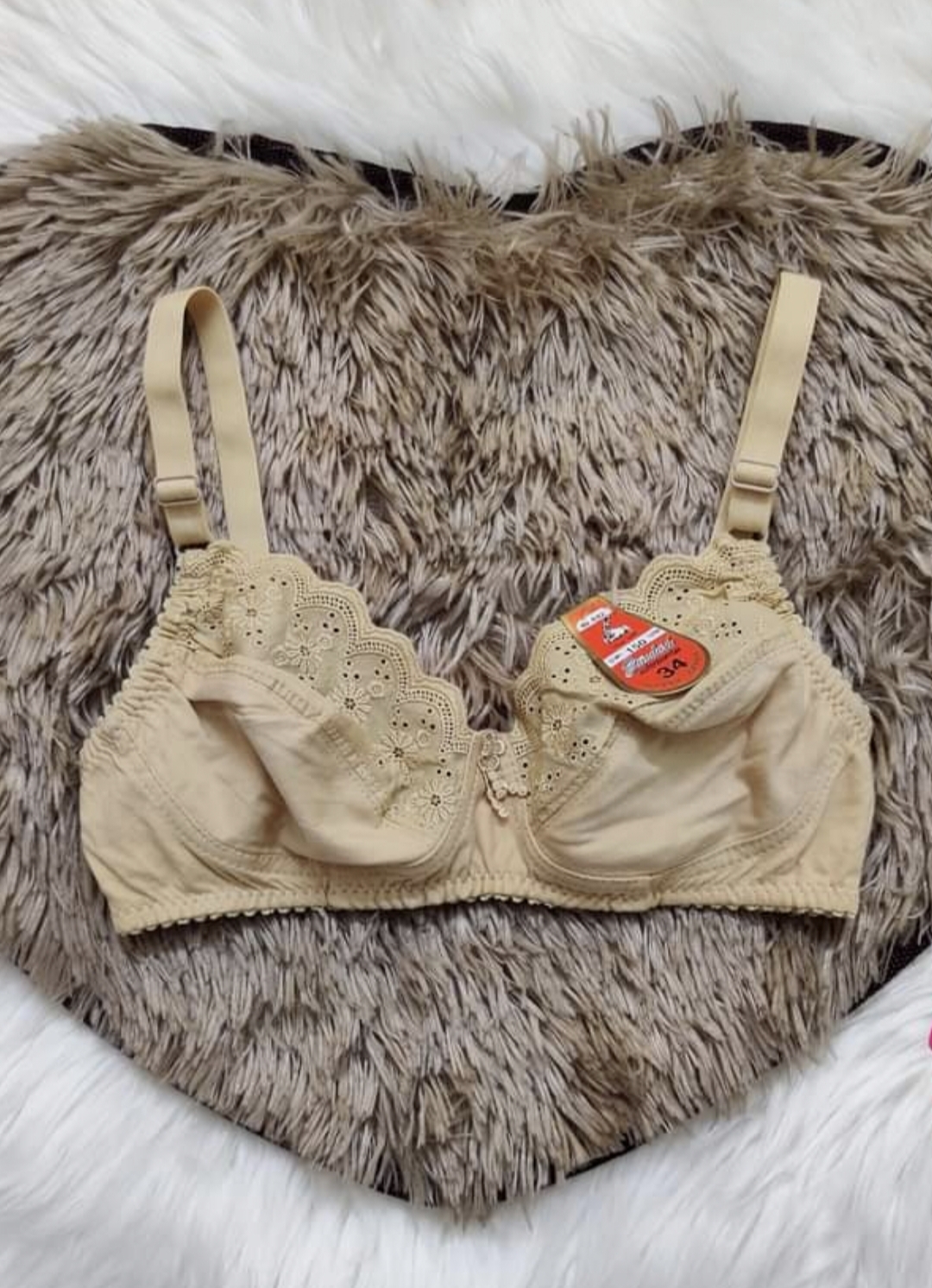 Picture of Imported thai soft cotton comfortable bra adjustable long belt bra for women