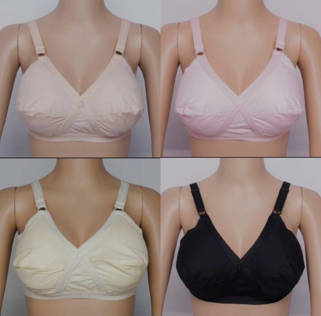 Picture of 3 piece comfortable big belt soft synthetic Bra for women