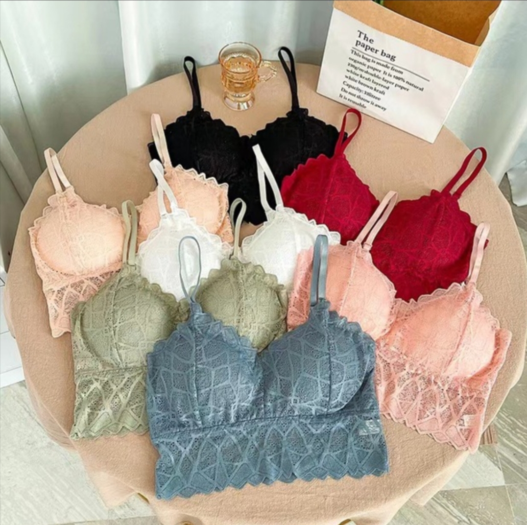 Picture of Imported New Stylish Comfortable Lace Padded Bra for Women(one Piece)