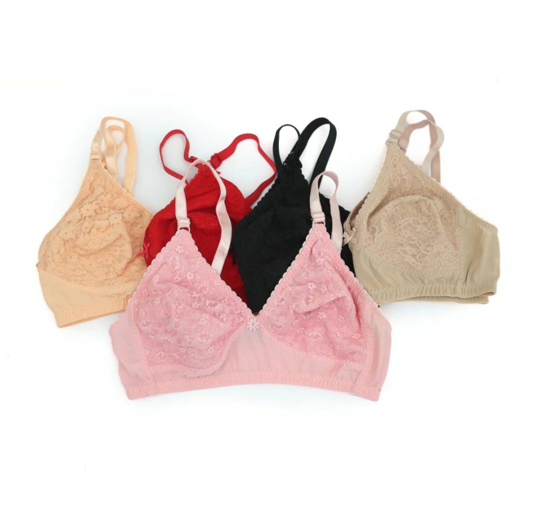 Picture of 3 Piece Premium Quality Women Clothing Net Soft Bra Comfortable Skin Friendly Stylish Bra for Women