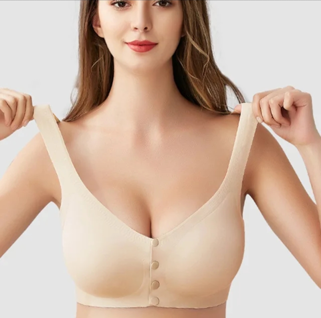 Picture of Imported Premium Maternity Bra Nursing Bra Front Button Bra Ice Silk comfortable Bra new born baby feeding Bra for women