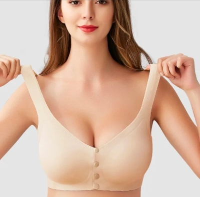 Picture of Imported Premium Maternity Bra Nursing Bra Front Button Bra Ice Silk comfortable Bra new born baby feeding Bra for women