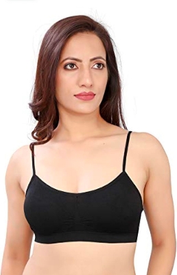 Picture of Imported Stretch Cotton Slim Strap Comfortable Tube Bra for Women - One Piece