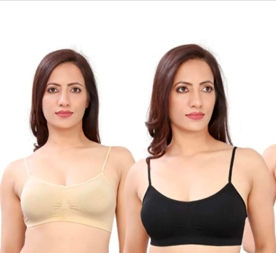 Picture of Imported Stretch Cotton Slim Strap Comfortable Tube Bra for Women - One Piece