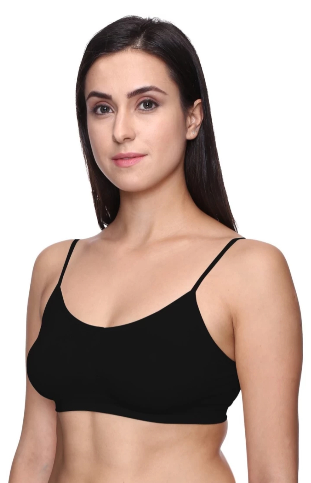 Picture of Imported Stretch Cotton Slim Strap Comfortable Tube Bra for Women - One Piece