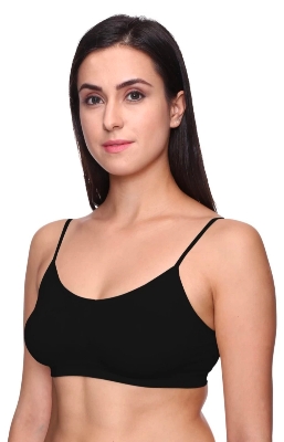 Picture of Imported Stretch Cotton Slim Strap Comfortable Tube Bra for Women - One Piece