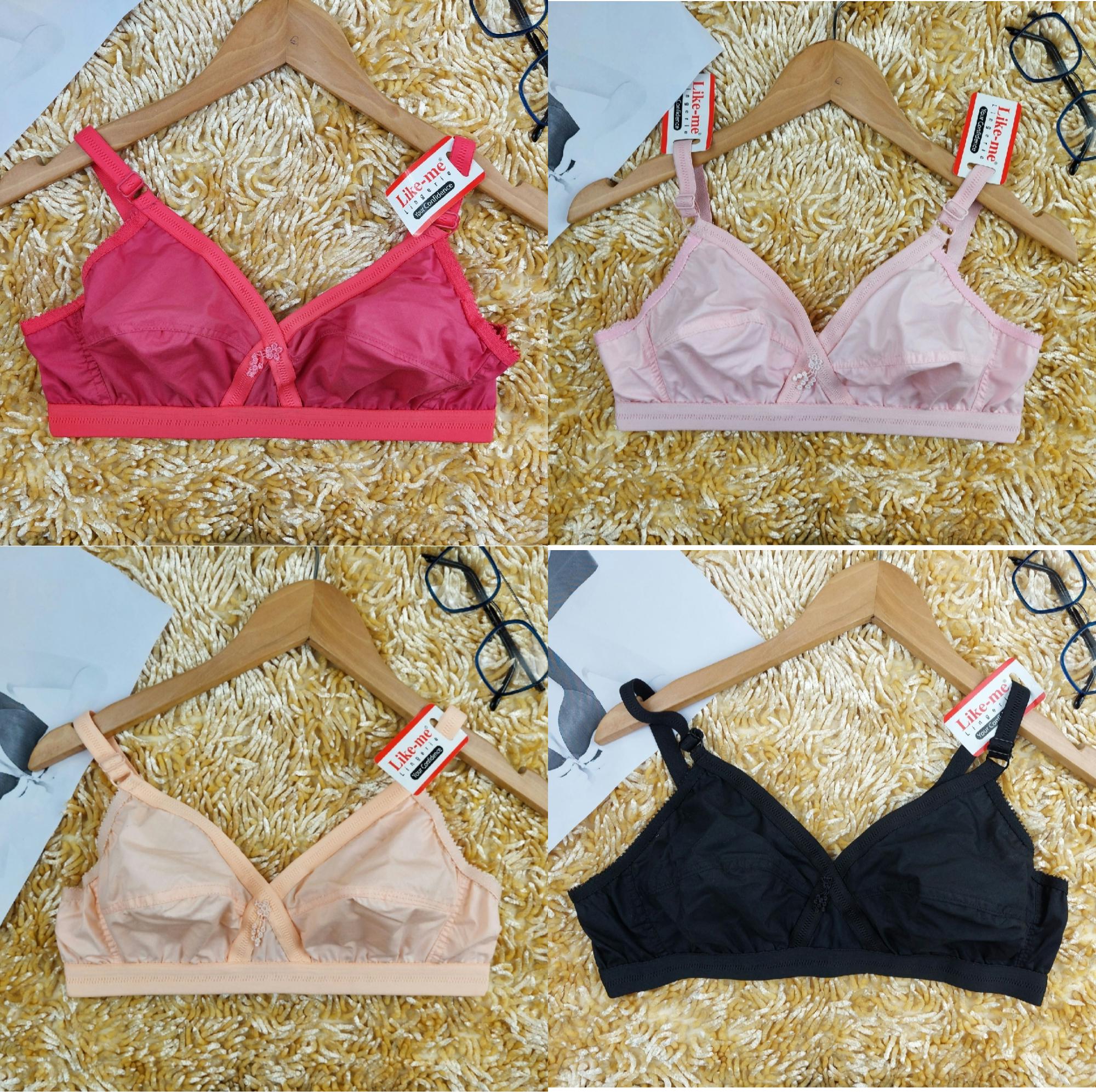 Picture of 1 piece comfortable Indian Like me bra cotton big belt soft synthetic Bra for women