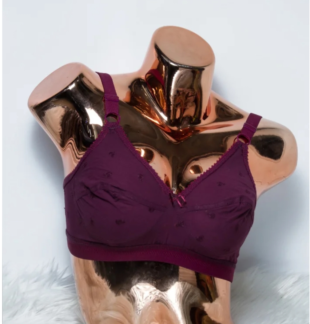 Picture of Imported comfortable Indian Like Me Merry Cotton Bra Big Belt Full Coverage Bra for Women regular use bra for women