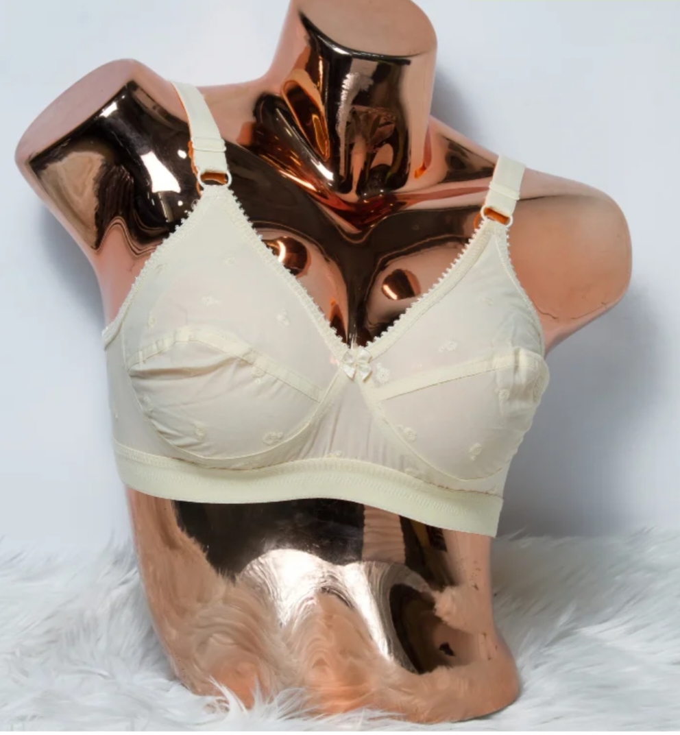 Picture of Imported comfortable Indian Like Me Merry Cotton Bra Big Belt Full Coverage Bra for Women regular use bra for women