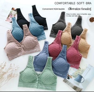 Picture of Imported Front Button Soft Cotton Maternity Bra Nursing Bra For New Born Baby Feeding (One Piece)