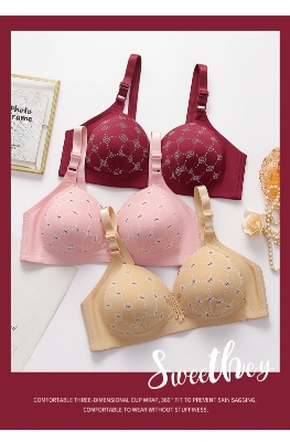 Picture of Imported Premium Printed push-up and upper lifting and side breasts, anti-sagging and adjustable strap bra