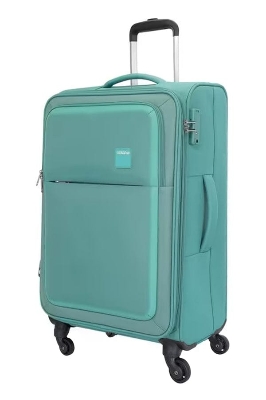 Picture of American Tourister Fabric  Tsa Green Luggage