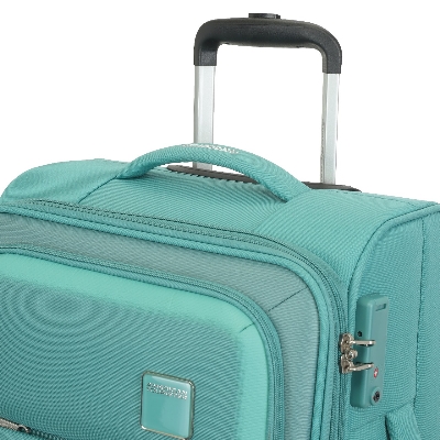 Picture of American Tourister Fabric  Tsa Green Luggage