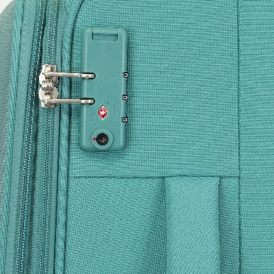 Picture of American Tourister Fabric  Tsa Green Luggage