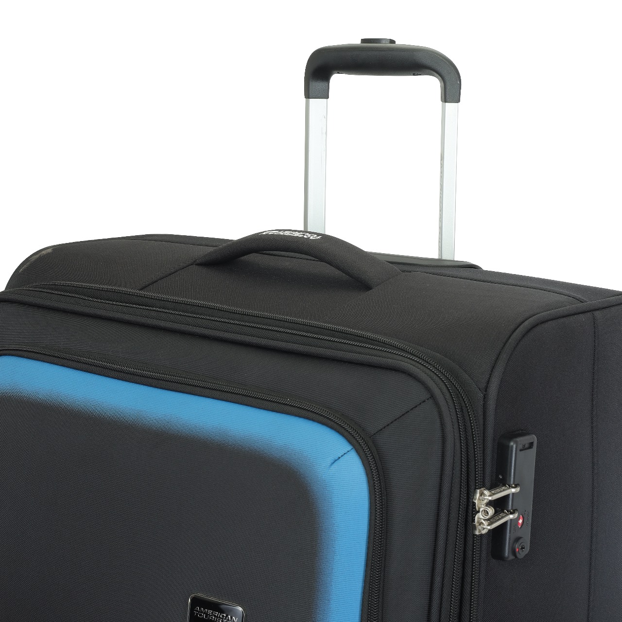 Picture of American Tourister Fabric  Tsa Black Luggage