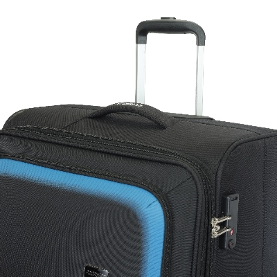 Picture of American Tourister Fabric  Tsa Black Luggage