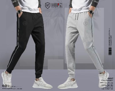 Picture of Hope Lifestyle Premium Joggers 2pcs Combo- Black & Gray