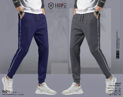Picture of Hope Lifestyle Premium Joggers 2pcs Combo- Navy & Anther