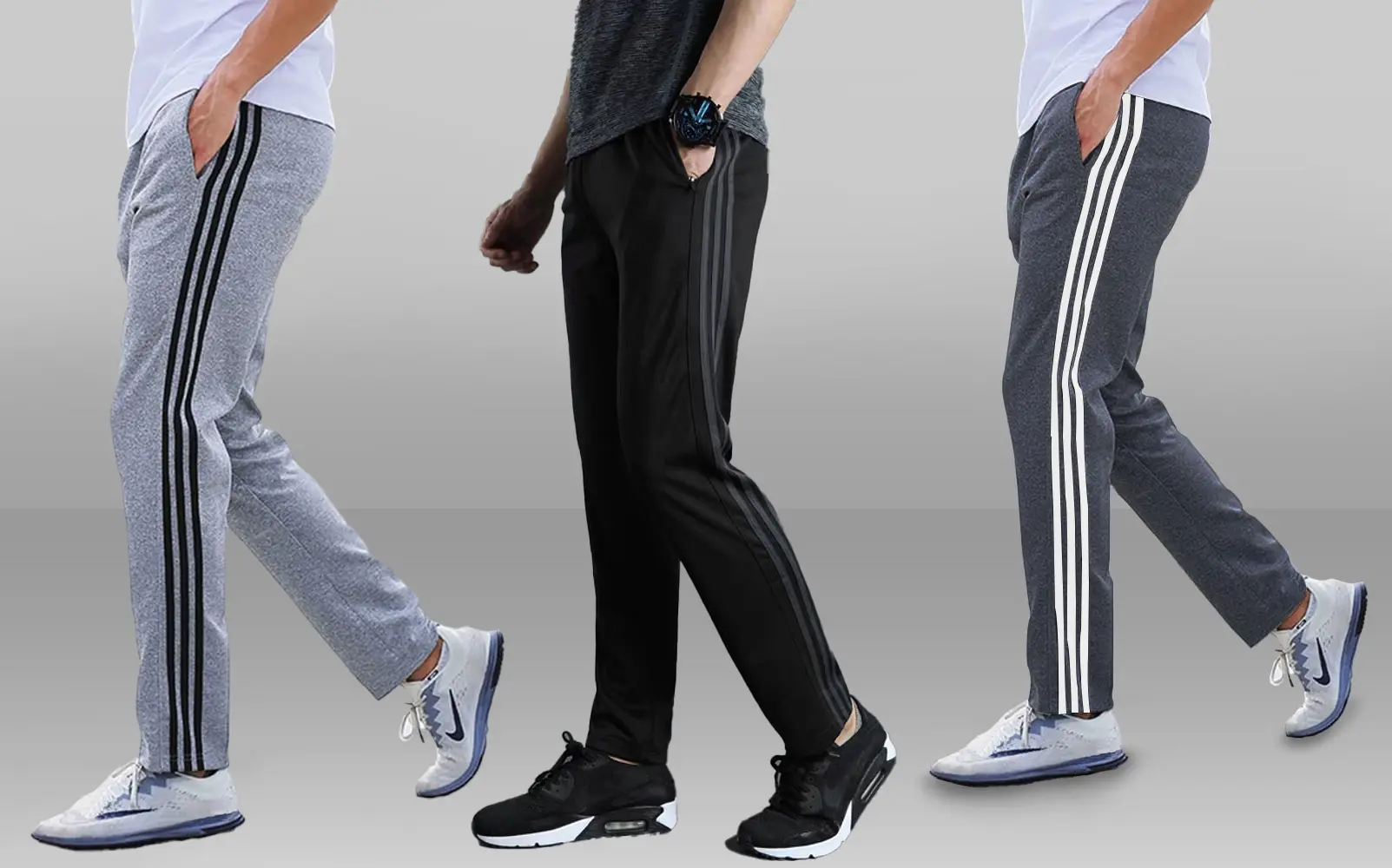 Picture of Hope Lifestyle Men’s Trouser- Gray, Black & Anther 3pcs combo