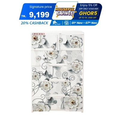 Picture of RFL Wardrobe Double 5D KD Elite HD - White Pearl