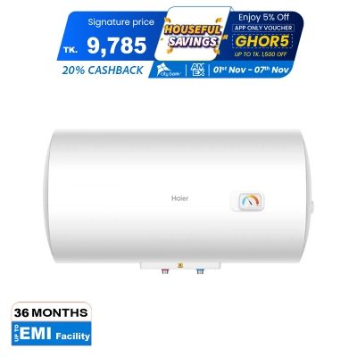 Picture of Haier 40 Liter Horizontal Geyser (ES40H-CK3 (BD) White